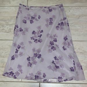 Vintage Lilac Floral Skirt